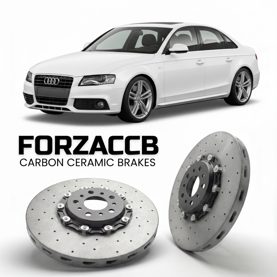 Carbon Ceramic Brake Rotors for Audi A4 B8 (2007-2015) | CCB OEM Replacement / Conversion Upgrade Kit
