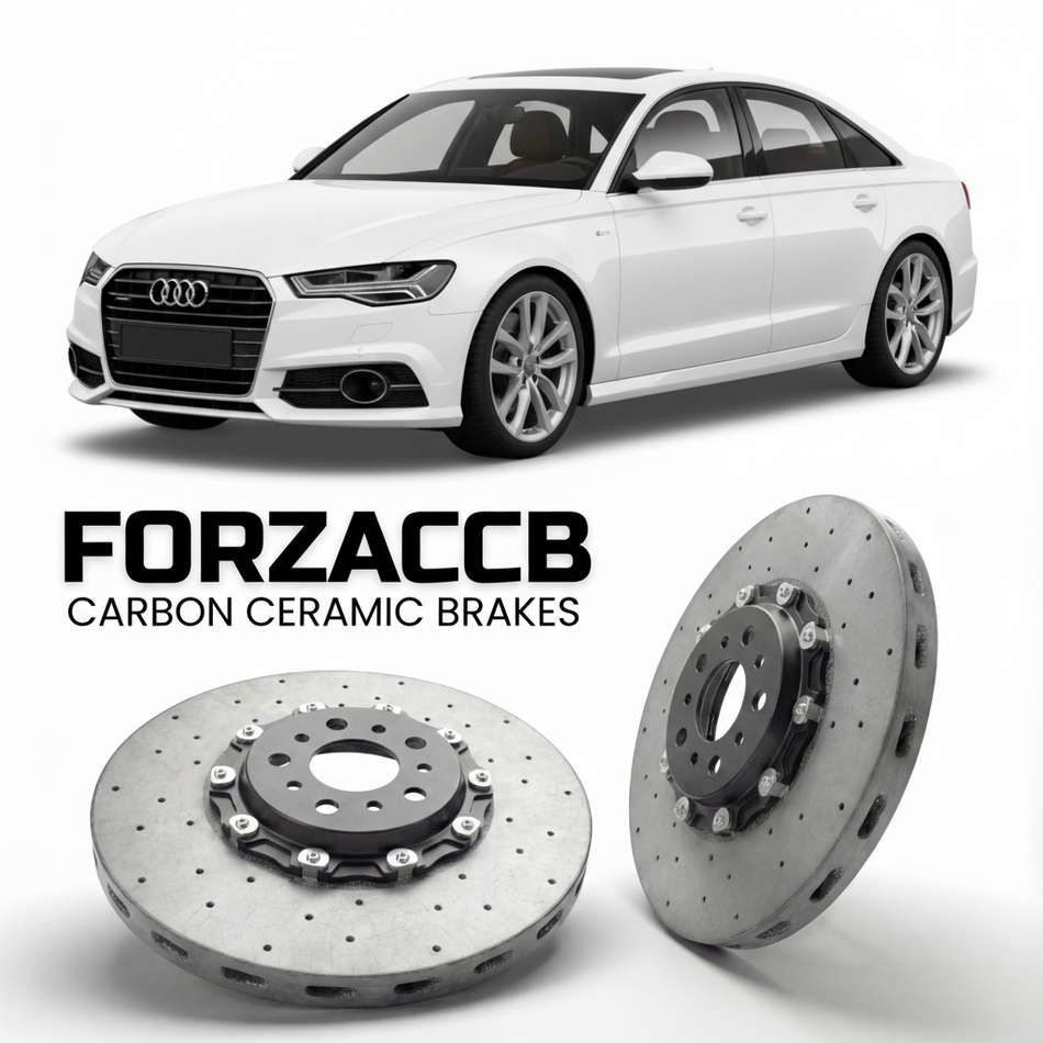 Carbon Ceramic Brake Rotors for Audi A6 C7 (2011-2018) | CCB OEM Replacement / Conversion Upgrade Kit