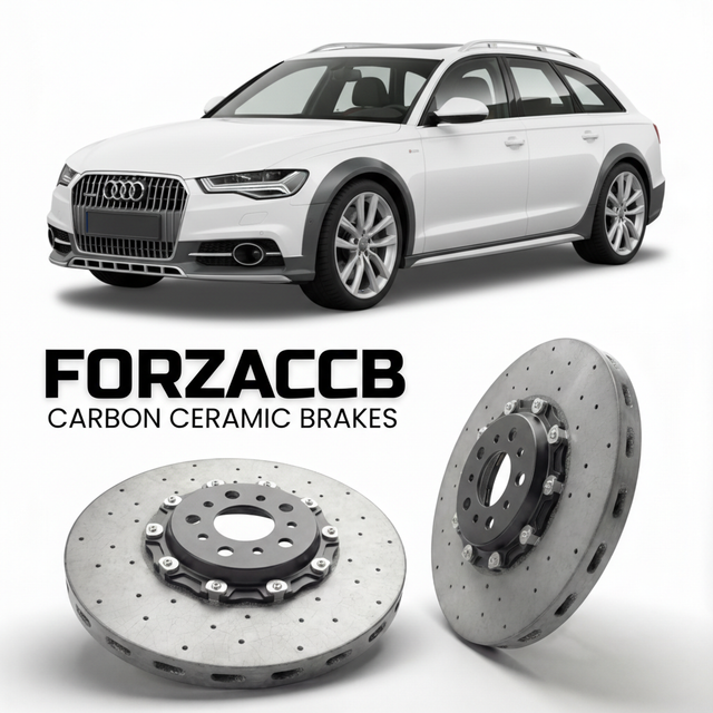 Carbon Ceramic Brake Rotors for Audi A6 allroad quattro C7 (2012-2018) | CCB OEM Replacement / Conversion Upgrade Kit