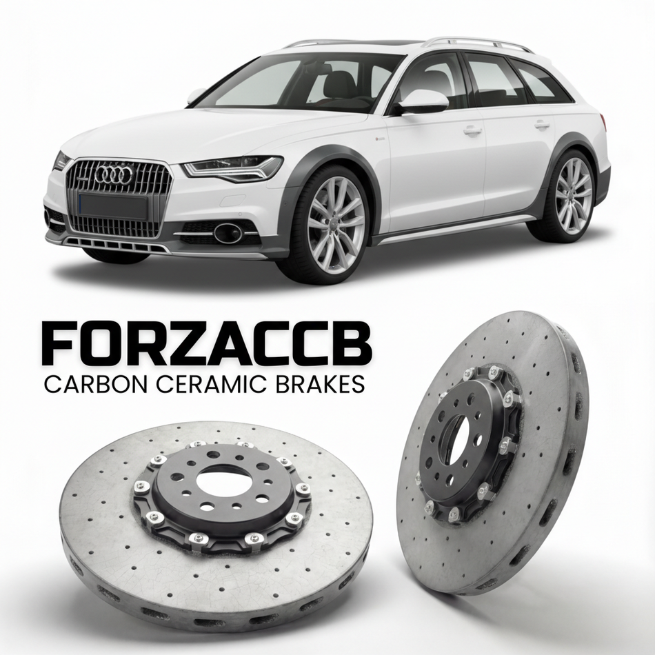 Carbon Ceramic Brake Rotors for Audi A6 allroad quattro C7 (2012-2018) | CCB OEM Replacement / Conversion Upgrade Kit