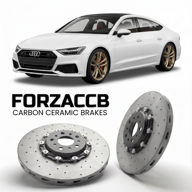 Carbon Ceramic Brake Rotors for Audi A7 Sportback 4K8 (2018+) | CCB OEM Replacement / Conversion Upgrade Kit
