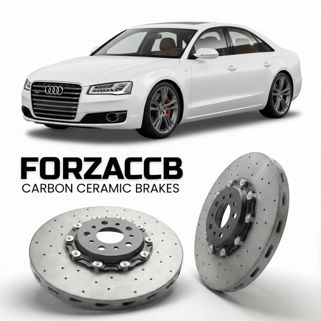 Carbon Ceramic Brake Rotors for Audi A8 D4 (2010-2017) | CCB OEM Replacement / Conversion Upgrade Kit