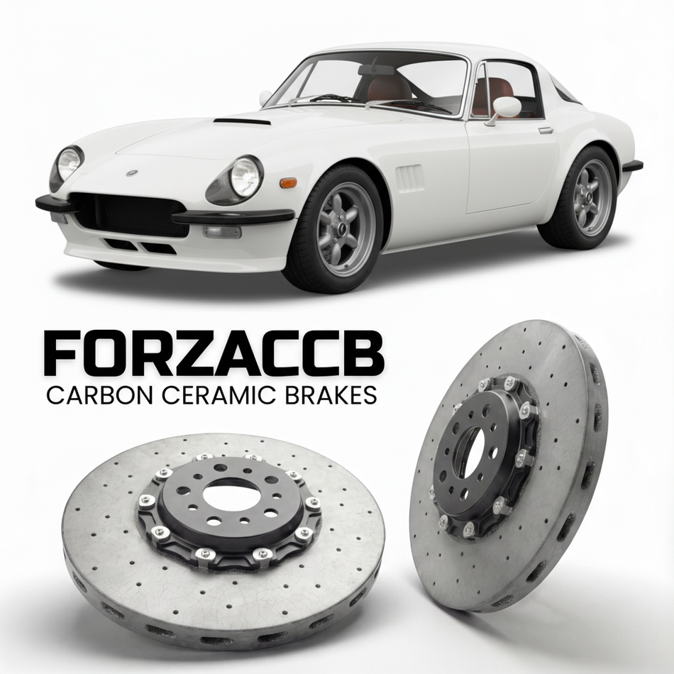 Carbon Ceramic Brake Rotors for AC Cars AC CRS AC Car Group era (1997-2001) | CCB OEM Replacement / Conversion Upgrade Kit