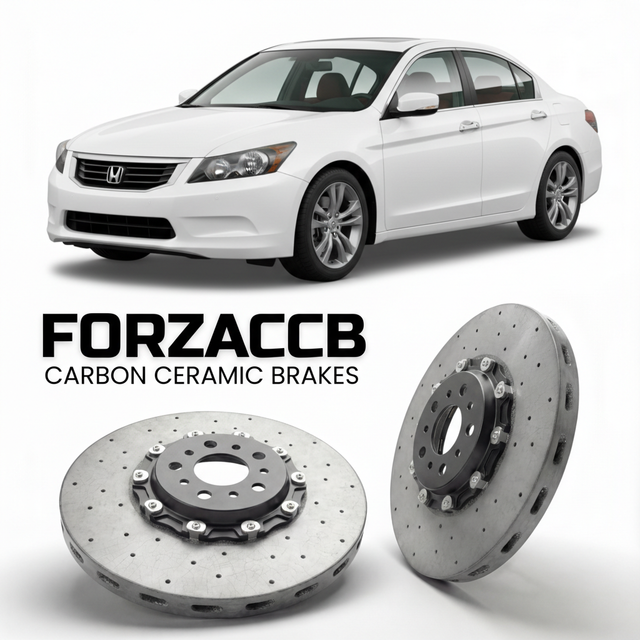 Carbon Ceramic Brake Rotors for Honda Accord CP3 (2008-2012) | CCB OEM Replacement / Conversion Upgrade Kit