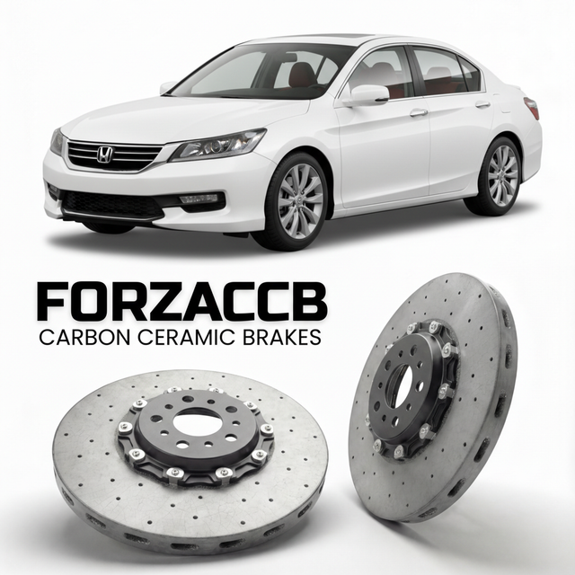 Carbon Ceramic Brake Rotors for Honda Accord CR2, CR3 (2013-2017) | CCB OEM Replacement / Conversion Upgrade Kit