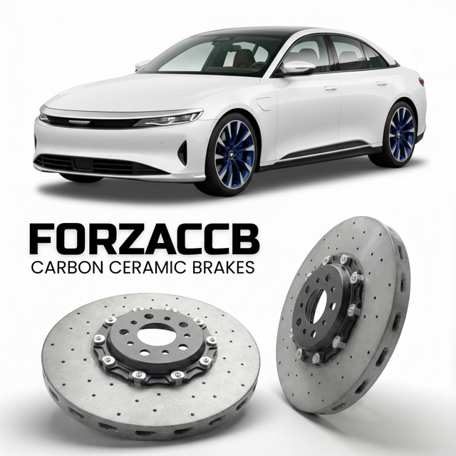 Carbon Ceramic Brake Rotors for Lucid Air Sapphire (2024+) | CCB OEM Replacement / Conversion Upgrade Kit