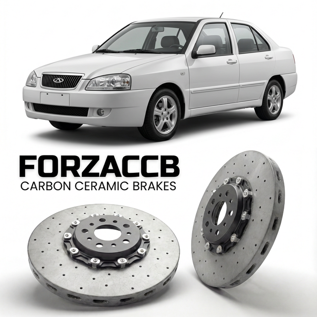 Carbon Ceramic Brake Rotors for Chery Amulet A15 (2005-2010) | CCB OEM Replacement / Conversion Upgrade Kit