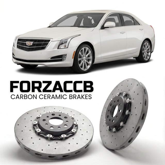 Carbon Ceramic Brake Rotors for Cadillac ATS Sedan (2013-2019) | CCB OEM Replacement / Conversion Upgrade Kit