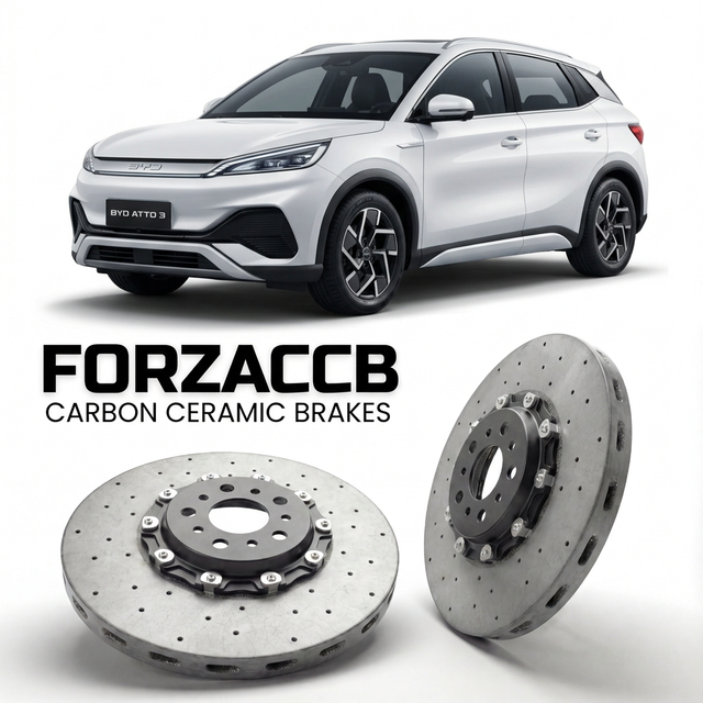 Carbon Ceramic Brake Rotors for BYD Atto 3 (2022+) | CCB OEM Replacement / Conversion Upgrade Kit