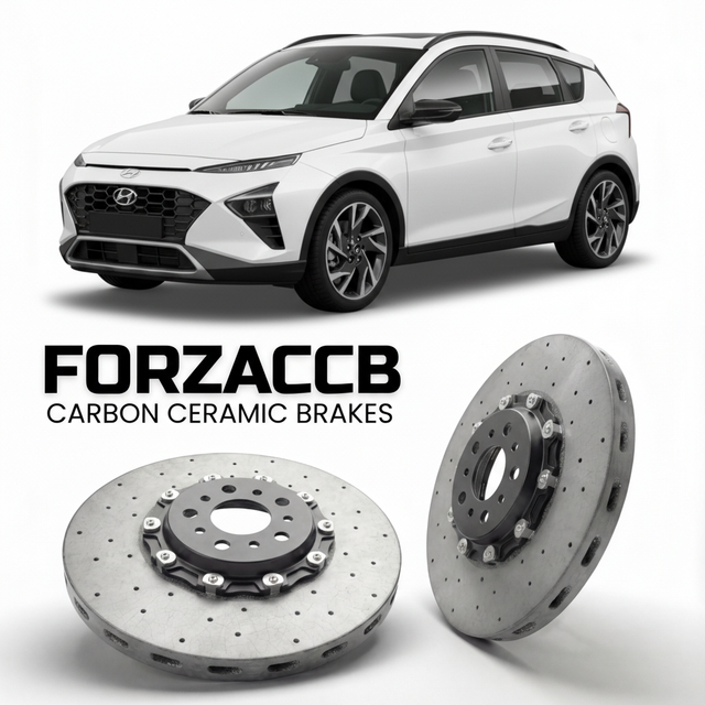 Carbon Ceramic Brake Rotors for Hyundai Bayon (2021-2026) | CCB OEM Replacement / Conversion Upgrade Kit