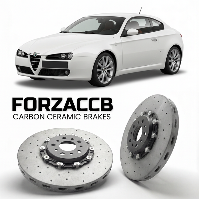 Carbon Ceramic Brake Rotors for Alfa Romeo Brera (2005-2010) | CCB OEM Replacement / Conversion Upgrade Kit