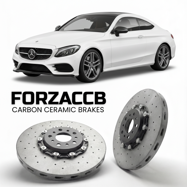 Carbon Ceramic Brake Rotors for Mercedes-Benz C 300 Coupé C205 (2016-2023) | CCB OEM Replacement / Conversion Upgrade Kit