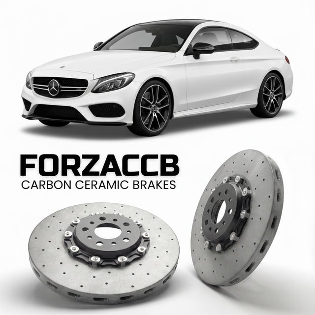 Carbon Ceramic Brake Rotors for Mercedes-Benz C 43 AMG Coupé C205 (2016-2023) | CCB OEM Replacement / Conversion Upgrade Kit