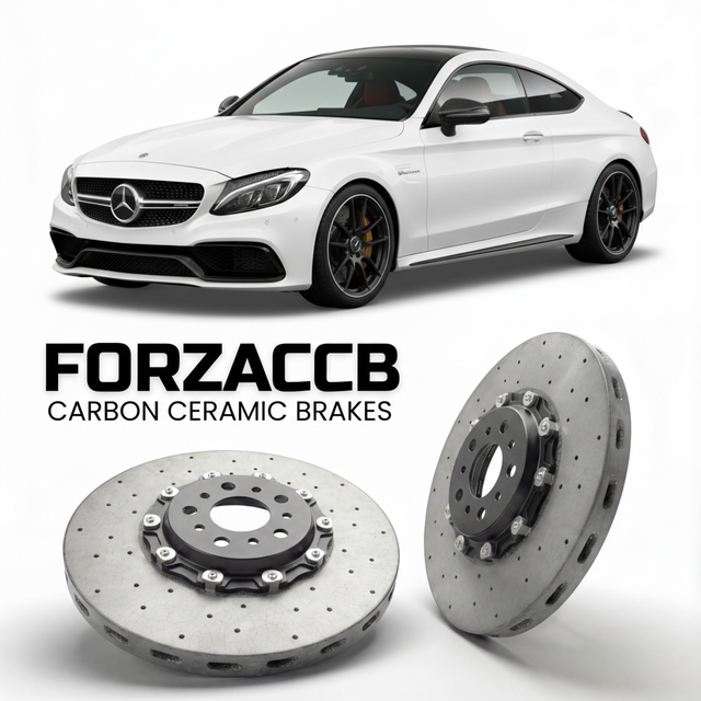 Carbon Ceramic Brake Rotors for Mercedes-Benz C 63 AMG Coupé C205 (2016-2023) | CCB OEM Replacement / Conversion Upgrade Kit