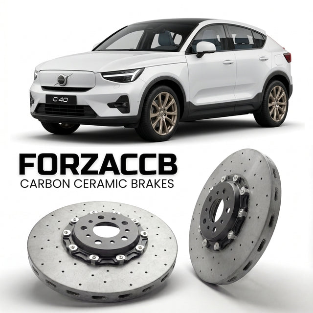Carbon Ceramic Brake Rotors for Volvo C40 Recharge (2021+) | CCB OEM Replacement / Conversion Upgrade Kit
