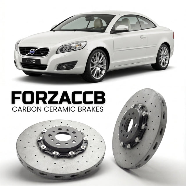 Carbon Ceramic Brake Rotors for Volvo C70 Coupe Cabrio II (facelift 2009 (2009-2013) | CCB OEM Replacement / Conversion Upgrade Kit