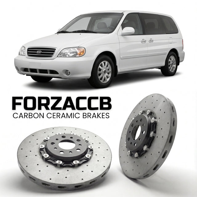 Carbon Ceramic Brake Rotors for Kia Carnival I (UP/GQ, facelift 2001 (2005-2006) | CCB OEM Replacement / Conversion Upgrade Kit