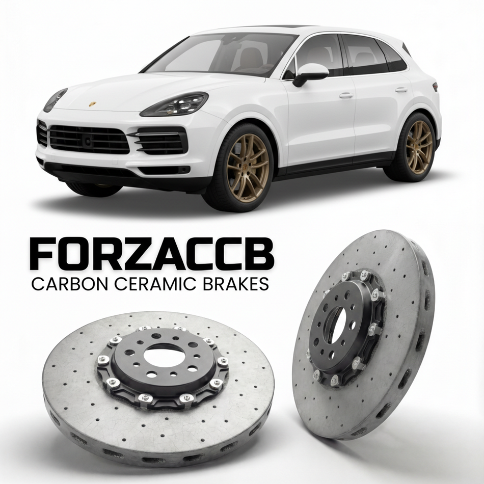 Carbon Ceramic Brake Rotors for Porsche Cayenne Base 9Y0 (2019+) | CCB OEM Replacement / Conversion Upgrade Kit