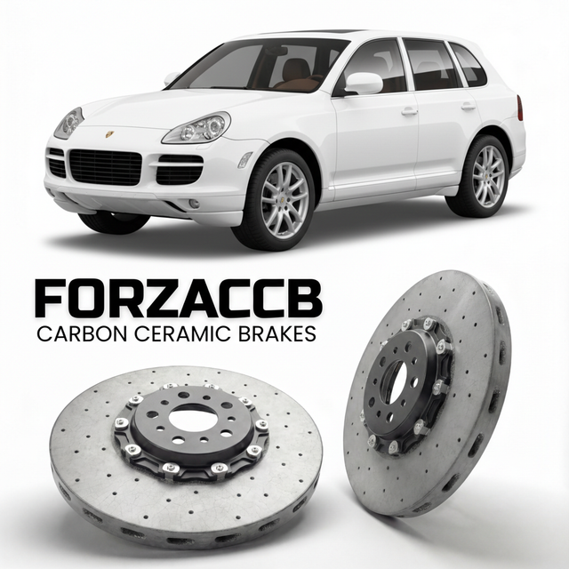 Carbon Ceramic Brake Rotors for Porsche Cayenne S (2003-2006) | CCB OEM Replacement / Conversion Upgrade Kit