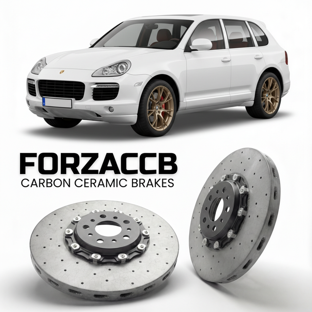 Carbon Ceramic Brake Rotors for Porsche Cayenne Turbo S 955/957 (2006-2010) | CCB OEM Replacement / Conversion Upgrade Kit