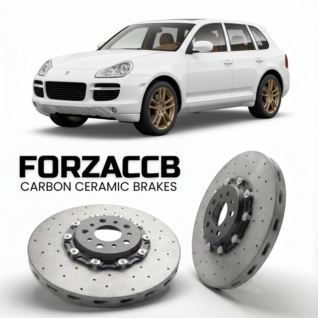 Carbon Ceramic Brake Rotors for Porsche Cayenne V6 955 (2004-2006) | CCB OEM Replacement / Conversion Upgrade Kit