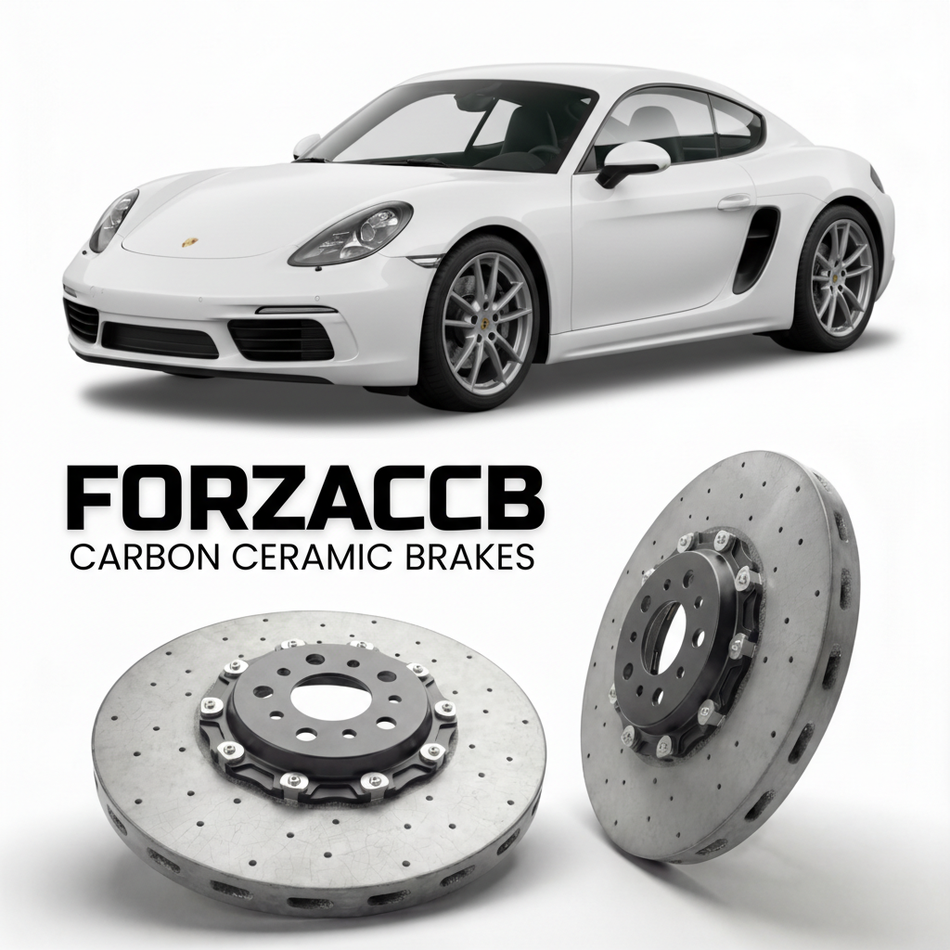 Carbon Ceramic Brake Rotors for Porsche Cayman 982 (2017+) | CCB OEM Replacement / Conversion Upgrade Kit