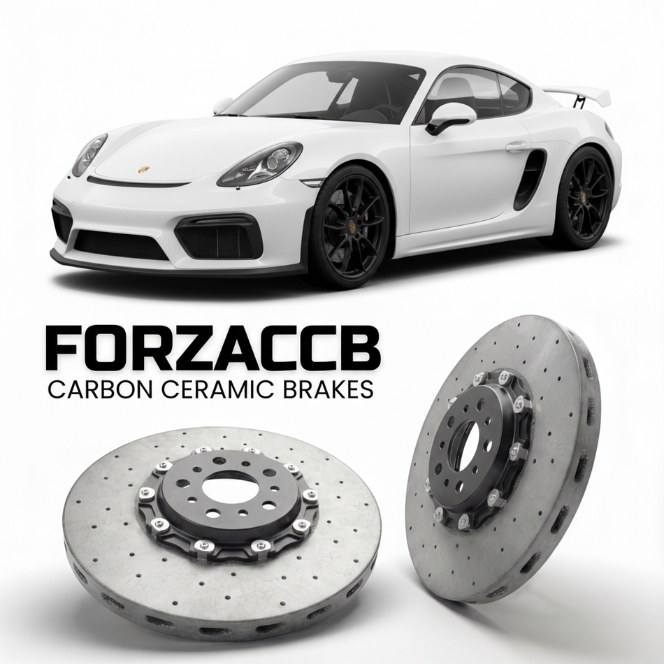 Carbon Ceramic Brake Rotors for Porsche Cayman GT4 981 (2016) | CCB OEM Replacement / Conversion Upgrade Kit