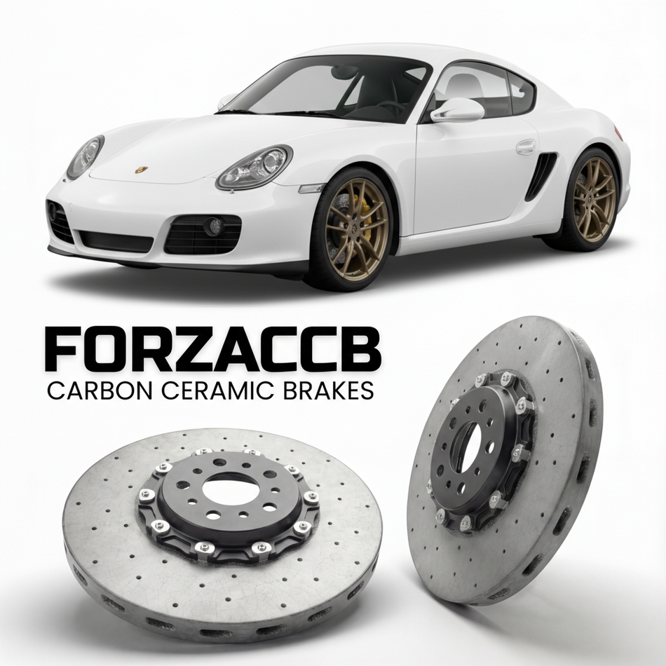 Carbon Ceramic Brake Rotors for Porsche Cayman R 987 (2011-2012) | CCB OEM Replacement / Conversion Upgrade Kit