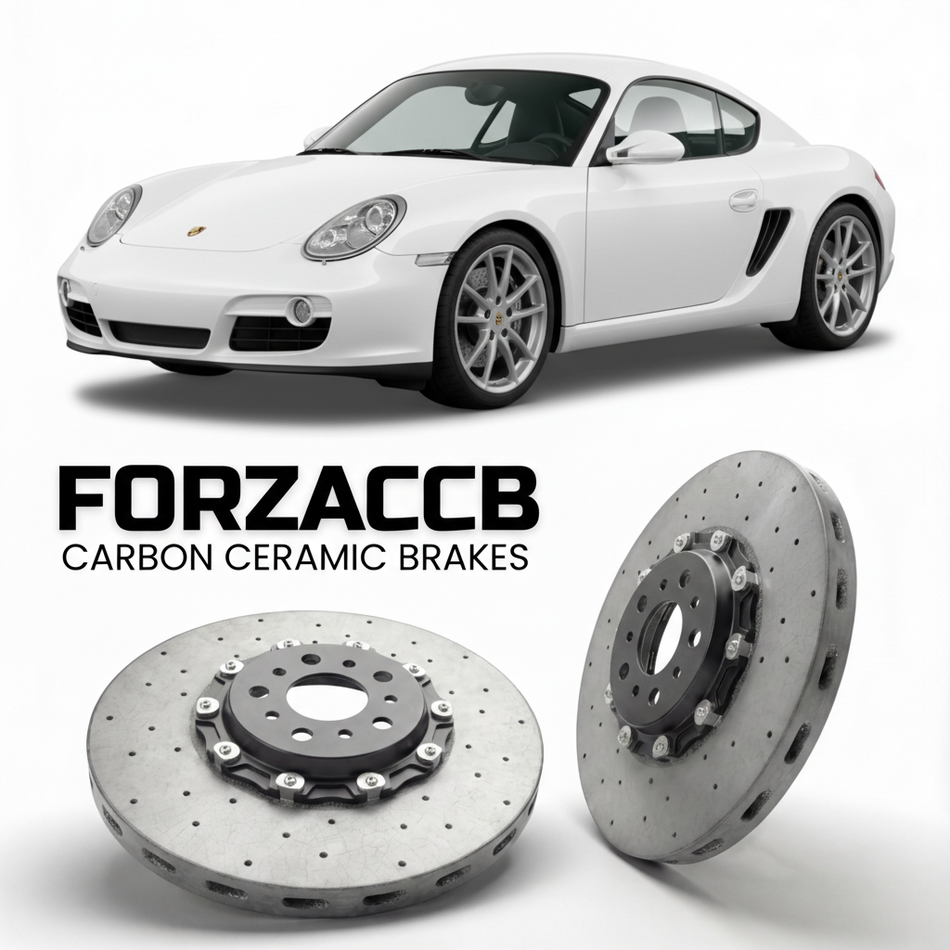 Carbon Ceramic Brake Rotors for Porsche Cayman S 987 (2005-2012) | CCB OEM Replacement / Conversion Upgrade Kit