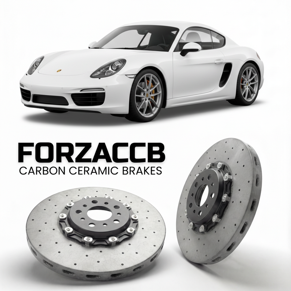 Carbon Ceramic Brake Rotors for Porsche Cayman S (2013-2016) | CCB OEM Replacement / Conversion Upgrade Kit