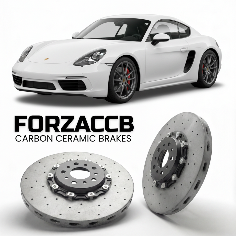 Carbon Ceramic Brake Rotors for Porsche Cayman S 982 (2017+) | CCB OEM Replacement / Conversion Upgrade Kit