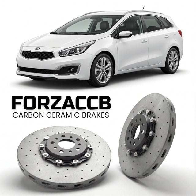 Carbon Ceramic Brake Rotors for Kia Cee'd SW II (facelift 2015 (2015-2018) | CCB OEM Replacement / Conversion Upgrade Kit