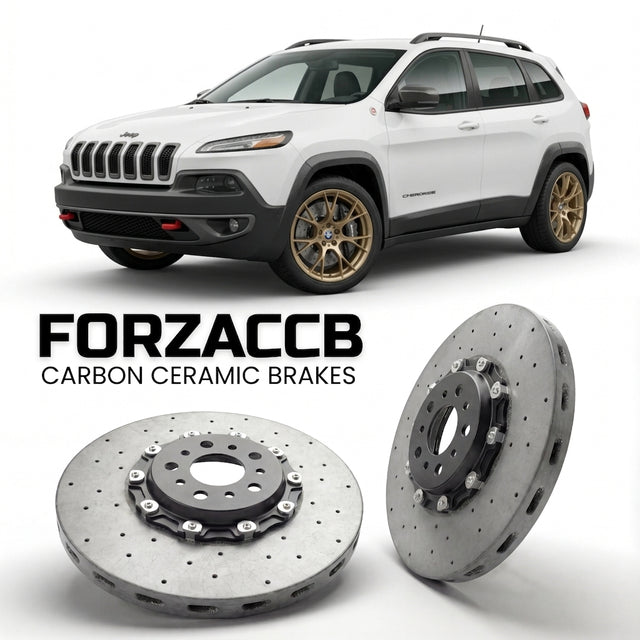 Carbon Ceramic Brake Rotors for Jeep Cherokee V (KL (2013-2017) | CCB OEM Replacement / Conversion Upgrade Kit