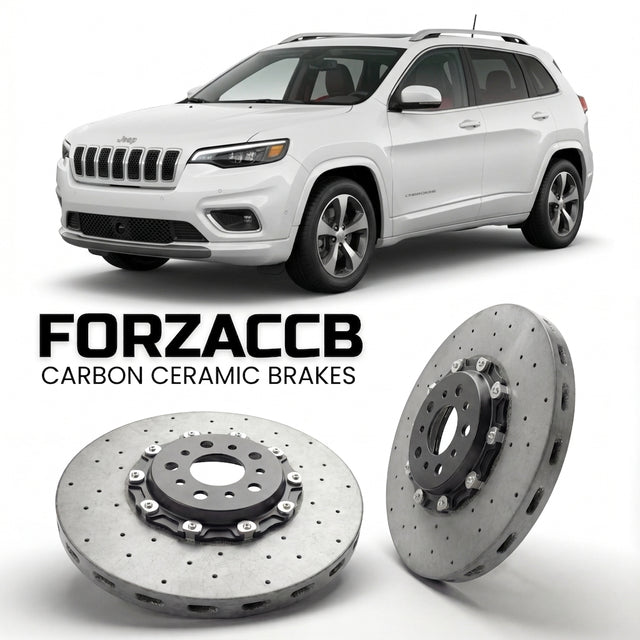 Carbon Ceramic Brake Rotors for Jeep Cherokee V (KL, facelift 2018 (2018-2023) | CCB OEM Replacement / Conversion Upgrade Kit