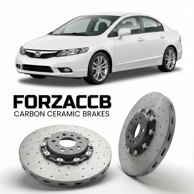Carbon Ceramic Brake Rotors for Honda Civic FA1, FG1 (2010-2011) | CCB OEM Replacement / Conversion Upgrade Kit