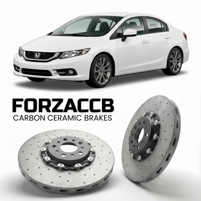 Carbon Ceramic Brake Rotors for Honda Civic FB2, FG3 (2012-2015) | CCB OEM Replacement / Conversion Upgrade Kit