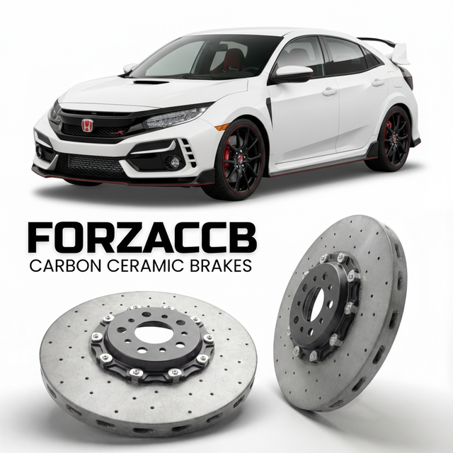 Carbon Ceramic Brake Rotors for Honda Civic Type R FL5 (2022+) | CCB OEM Replacement / Conversion Upgrade Kit