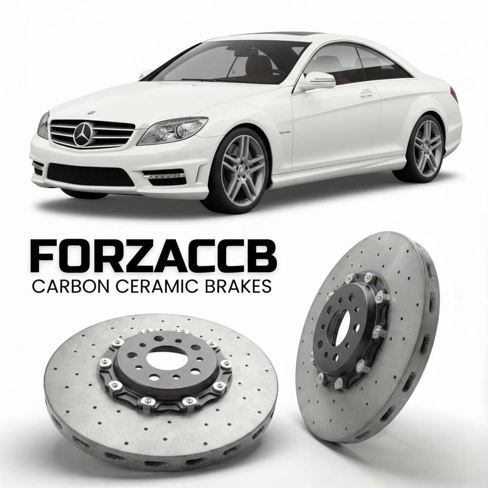 Carbon Ceramic Brake Rotors for Mercedes-Benz CL 63 / 65 AMG C216 (2007-2014) | CCB OEM Replacement / Conversion Upgrade Kit