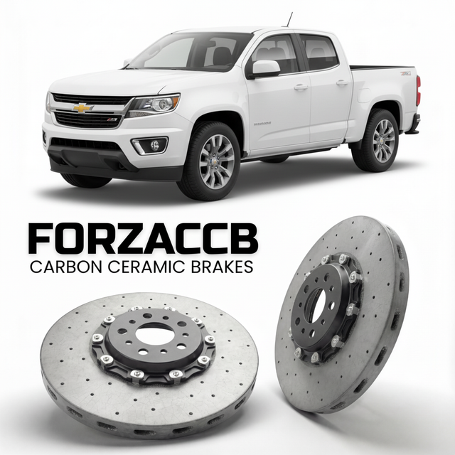 Carbon Ceramic Brake Rotors for Chevrolet Colorado II Crew Cab Long Box (2015-2020) | CCB OEM Replacement / Conversion Upgrade Kit