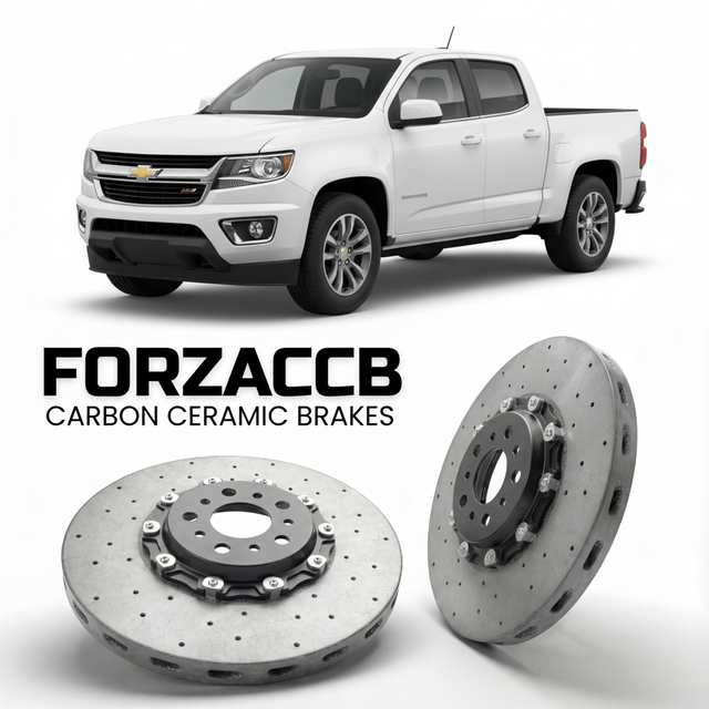 Carbon Ceramic Brake Rotors for Chevrolet Colorado II Crew Cab Short Box (2015-2020) | CCB OEM Replacement / Conversion Upgrade Kit