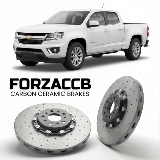 Carbon Ceramic Brake Rotors for Chevrolet Colorado II Extended Cab Long Box (2015-2020) | CCB OEM Replacement / Conversion Upgrade Kit