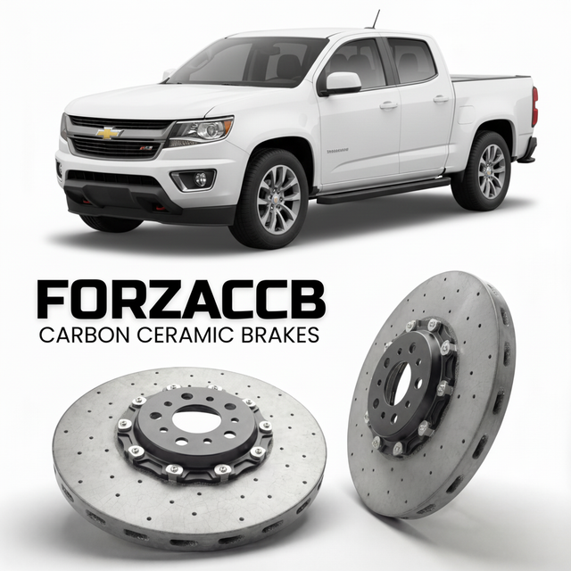 Carbon Ceramic Brake Rotors for Chevrolet Colorado II (facelift 2021 (2021-2022) | CCB OEM Replacement / Conversion Upgrade Kit