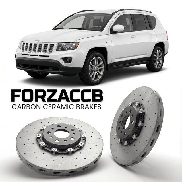 Carbon Ceramic Brake Rotors for Jeep Compass I (MK, facelift 2011 (2011-2016) | CCB OEM Replacement / Conversion Upgrade Kit