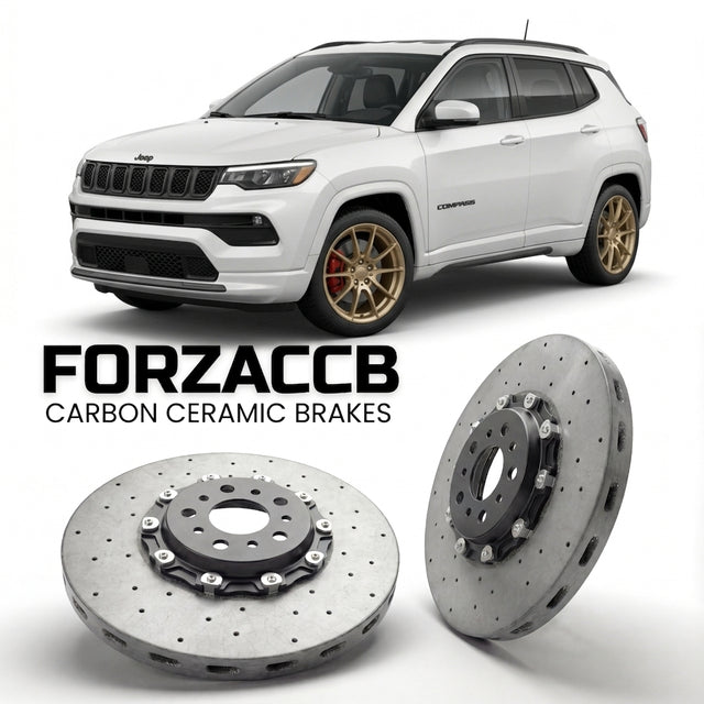 Carbon Ceramic Brake Rotors for Jeep Compass II (MP (2017-2021) | CCB OEM Replacement / Conversion Upgrade Kit