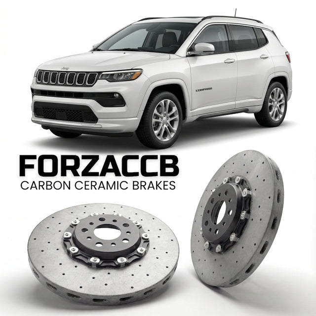 Carbon Ceramic Brake Rotors for Jeep Compass II (MP, facelift 2021 (2021+) | CCB OEM Replacement / Conversion Upgrade Kit