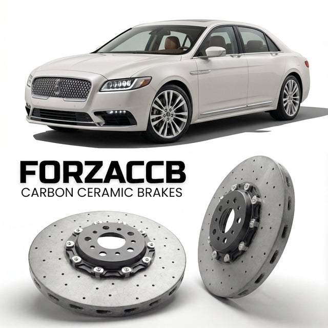 Carbon Ceramic Brake Rotors for Lincoln Continental X (2016+) | CCB OEM Replacement / Conversion Upgrade Kit