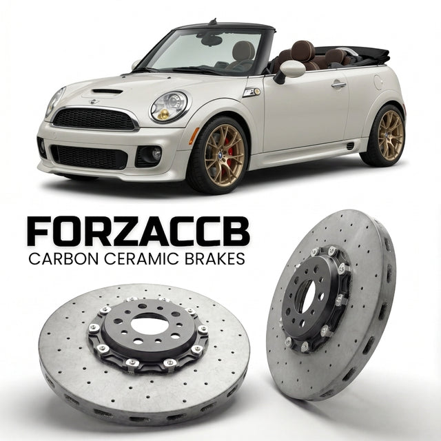 Carbon Ceramic Brake Rotors for Mini Convertible R57 (2009-2015) | CCB OEM Replacement / Conversion Upgrade Kit