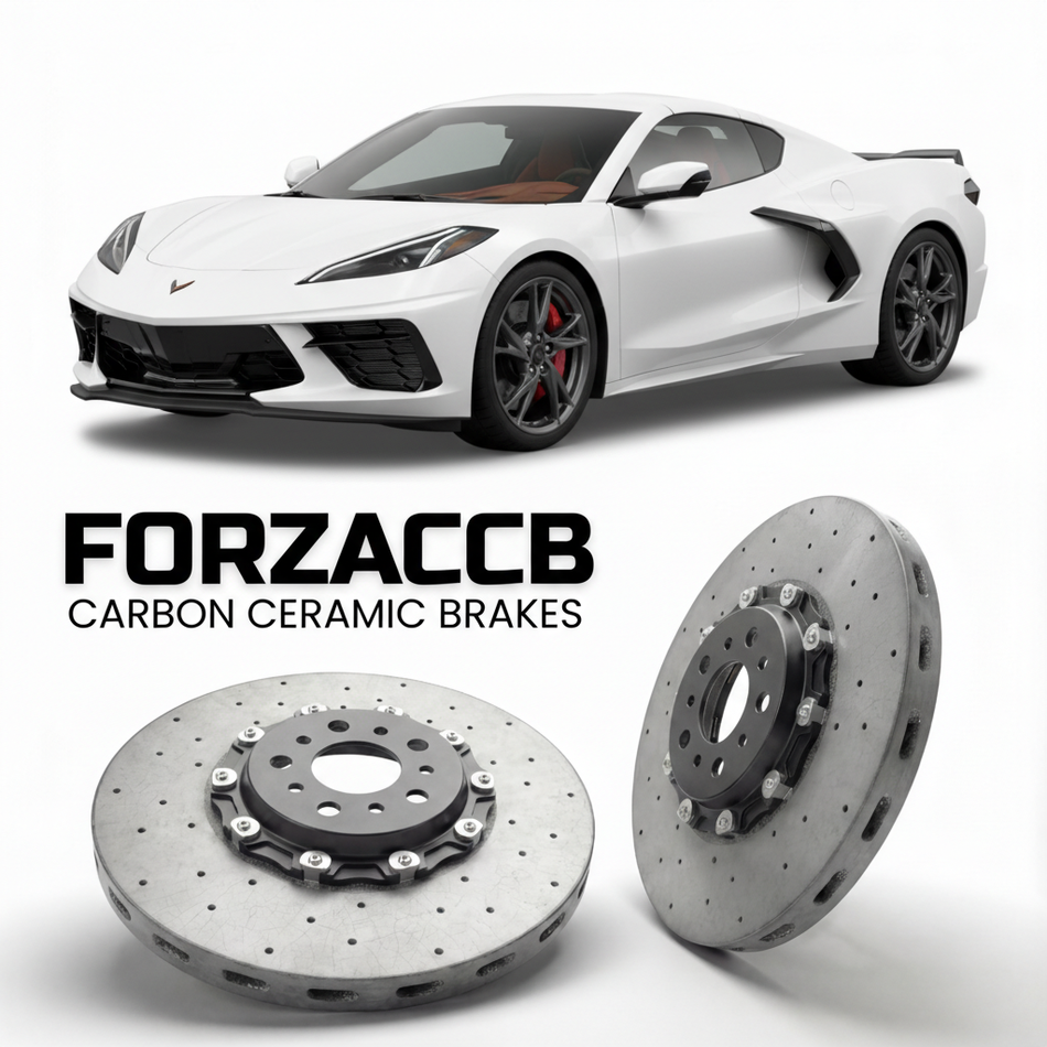 Carbon Ceramic Brake Rotors for Chevrolet Corvette E-Ray C8 (2024-2024+) | CCB OEM Replacement / Conversion Upgrade Kit