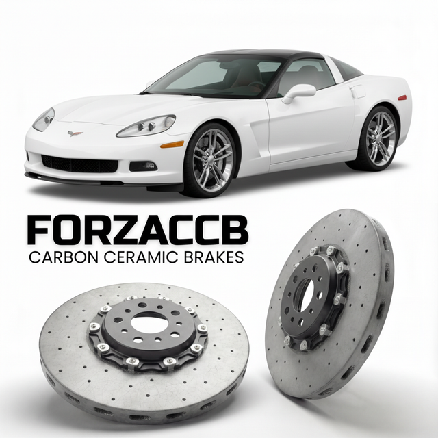 Carbon Ceramic Brake Rotors for Chevrolet Corvette Grand Sport C6 (2010-2013) | CCB OEM Replacement / Conversion Upgrade Kit