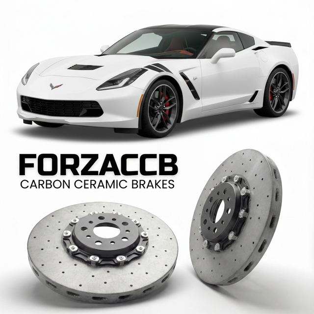 Carbon Ceramic Brake Rotors for Chevrolet Corvette Grand Sport C7 (2017-2019) | CCB OEM Replacement / Conversion Upgrade Kit